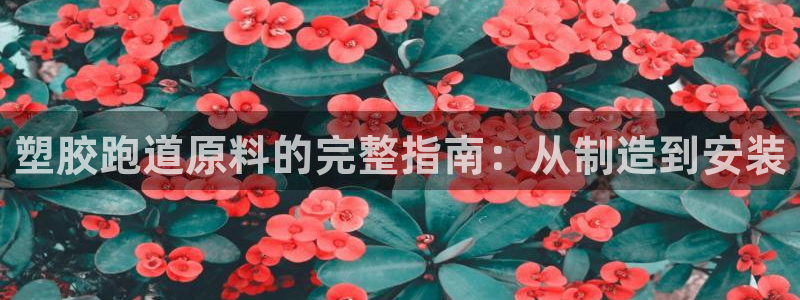 谈球吧官网在线入口手机版下载苹果：塑胶跑道原料的完整指南：从制造到安装