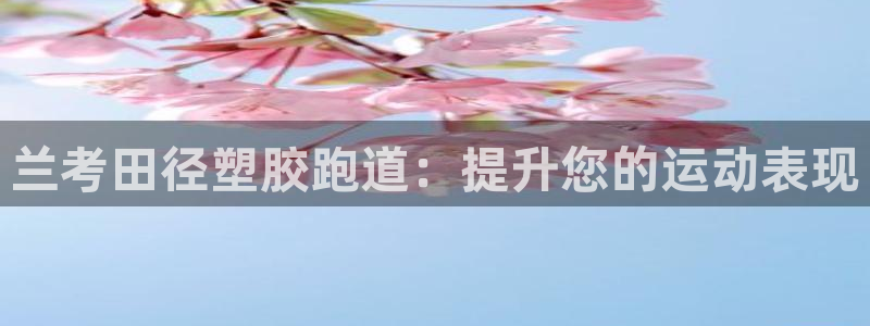 谈球吧网页版在线入口：兰考田径塑胶跑道：提升您的运动表现